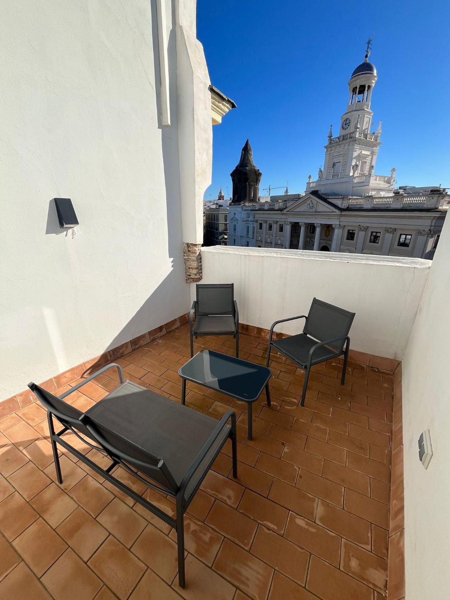 Penthouse La Plaza En Cadiz Centro Grupo Ac Gestion Apartman Kültér fotó